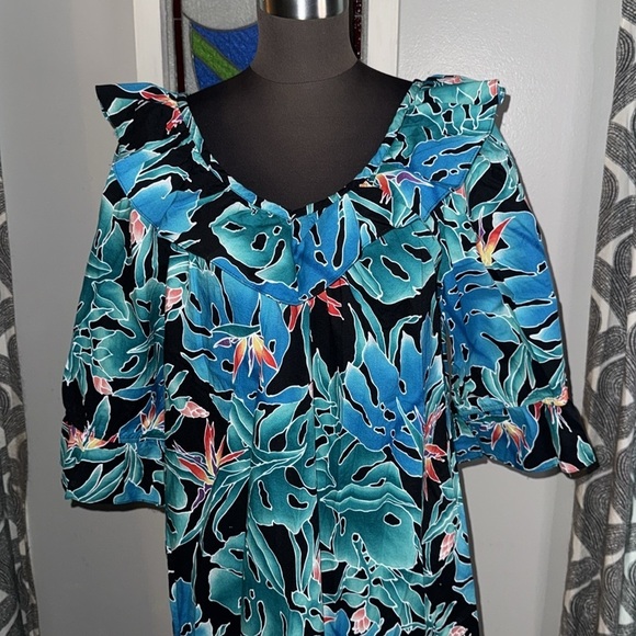 Hilo Hattie Hawaiian Original Maxi Dress Large - Picture 3 of 8